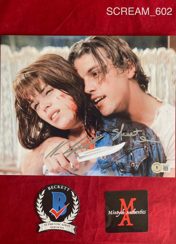 SCREAM_602 - 8x10 Photo Autographed By Neve Campbell & Skeet Ulrich