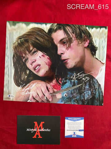 SCREAM_615 - 11x14 Photo (IMPERFECT) Autographed By Neve Campbell & Skeet Ulrich