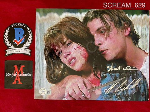 SCREAM_629 - 8x10 Photo Autographed By Neve Campbell & Skeet Ulrich