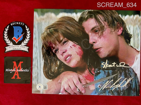 SCREAM_634 - 8x10 Photo Autographed By Neve Campbell & Skeet Ulrich
