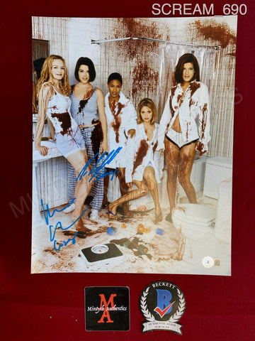 SCREAM_690 - 11x14 Photo Autographed By Neve Campbell & Heather Graham
