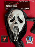 SCREAM_703 - Ghost Face Fun World Mask Autographed By Mikey Madison & Jack Quiad