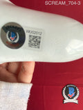 SCREAM_704 - Ghost Face Fun World Mask Autographed By Mikey Madison & Jack Quiad