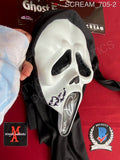 SCREAM_705 - Ghost Face Fun World Mask Autographed By Mikey Madison & Jack Quiad