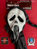 SCREAM_705 - Ghost Face Fun World Mask Autographed By Mikey Madison & Jack Quiad
