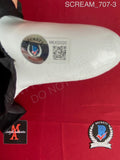 SCREAM_707 - Ghost Face Fun World Mask Autographed By Mikey Madison & Jack Quiad