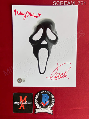 SCREAM_721 - 8x10 Photo Autographed By Mikey Madison & Jack Quiad