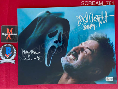 SCREAM_781 - 11x14 Photo Autographed By Mikey Madison & David Arquette