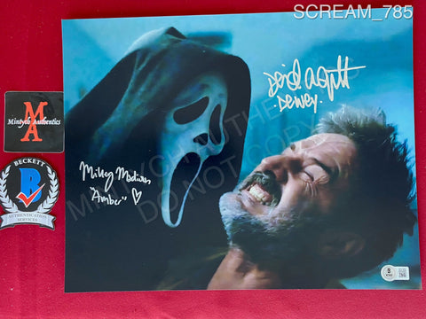 SCREAM_785 - 11x14 Photo Autographed By Mikey Madison & David Arquette