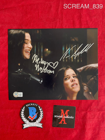 SCREAM_839 - 8x10 Photo Autographed By Mikey Madison & Neve Campbell