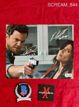 SCREAM_844 - 8x10 Photo Autographed By Jack Quaid & Neve Campbell