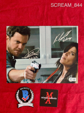 SCREAM_844 - 8x10 Photo Autographed By Jack Quaid & Neve Campbell