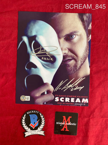 SCREAM_845 - 8x10 Photo Autographed By Jack Quaid & Neve Campbell