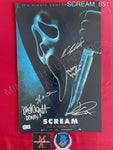 SCREAM_851 - 11x17 Photo Autographed By Jack Quaid, Neve Campbell, Mikey Madison, David Arquette & Skeet Ulrich