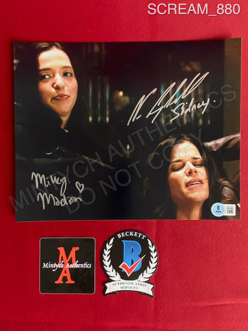 SCREAM_880 - 8x10 Photo Autographed By Mikey Madison & Neve Campbell