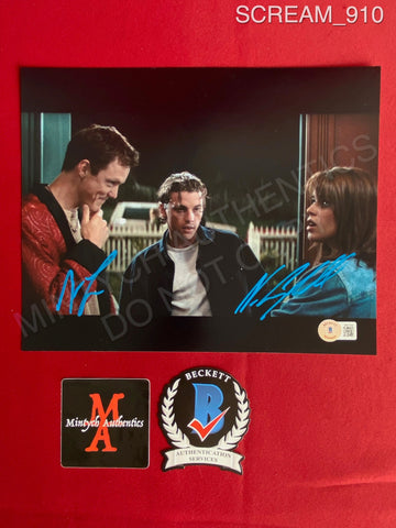 SCREAM_910 - 8x10 Photo Autographed By Matthew Lillard & Neve Campbell