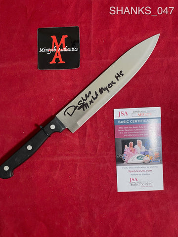 SHANKS_047 - Real 8" Steel Knife Autographed By Don Shanks
