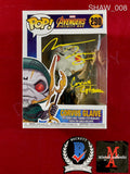 SHAW_008 - The Avengers Marvel 290 Corvus Glaive Funko Pop! Autographed By Michael James Shaw