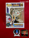 SHAW_009 - The Avengers Marvel 290 Corvus Glaive Funko Pop! Autographed By Michael James Shaw