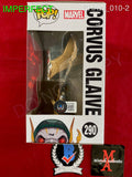 SHAW_010 - The Avengers Marvel 290 Corvus Glaive Funko Pop! (IMPERFECT) Autographed By Michael James Shaw