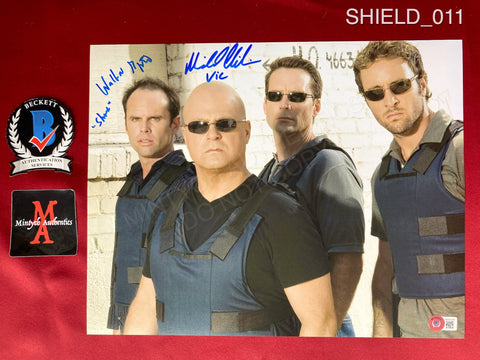 SHIELD_011 - 11x14 Photo Autographed By Michael Chiklis & Walton Goggins