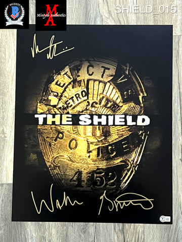 SHIELD_015 - 16x20 Photo Autographed By Michael Chiklis & Walton Goggins