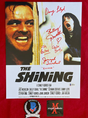 SHINING_002 - 11x14 Photo Autographed By Shelly Duvall, Danny Lloyd, Lisa Burns, Louise Burns & Joseph Turkel