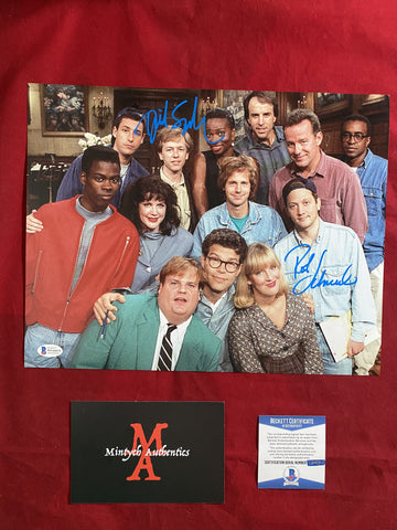 SNL_001 - 11x14 Photo Autographed By David Spade & Rob Schneider