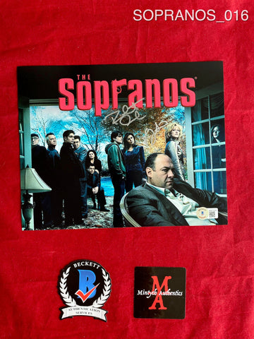 SOPRANOS_016 - 8x10 Photo Autographed By Jamie-Lynn Sigler & Robert Iler