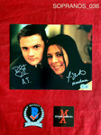 SOPRANOS_036 - 8x10 Photo Autographed By Jamie-Lynn Sigler & Robert Iler