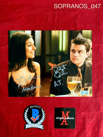 SOPRANOS_047 - 8x10 Photo Autographed By Jamie-Lynn Sigler & Robert Iler