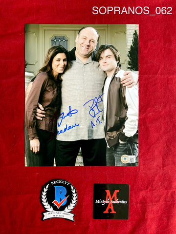 SOPRANOS_062 - 8x10 Photo Autographed By Jamie-Lynn Sigler & Robert Iler