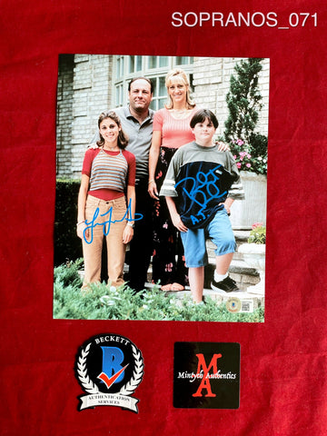 SOPRANOS_071 - 8x10 Photo Autographed By Jamie-Lynn Sigler & Robert Iler