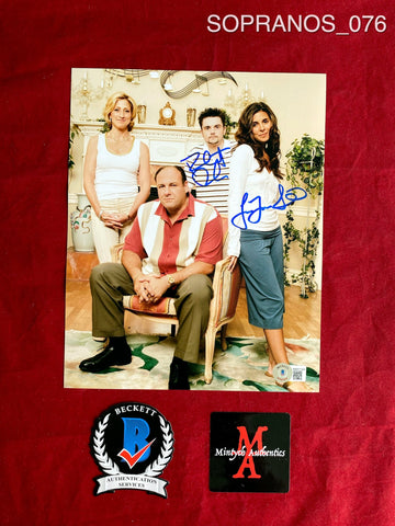 SOPRANOS_076 - 8x10 Photo Autographed By Jamie-Lynn Sigler & Robert Iler