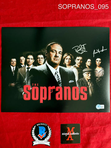 SOPRANOS_095 - 11x14 Photo Autographed By Jamie-Lynn Sigler & Robert Iler