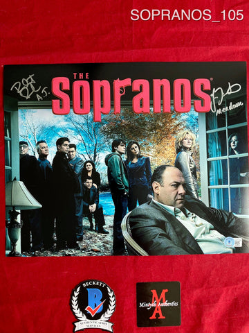 SOPRANOS_105 - 11x14 Photo Autographed By Jamie-Lynn Sigler & Robert Iler