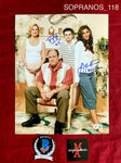 SOPRANOS_118 - 11x14 Photo Autographed By Jamie-Lynn Sigler & Robert Iler