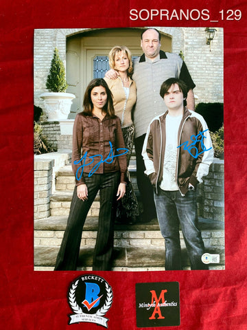 SOPRANOS_129 - 11x14 Photo Autographed By Jamie-Lynn Sigler & Robert Iler