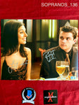 SOPRANOS_136 - 11x14 Photo Autographed By Jamie-Lynn Sigler & Robert Iler