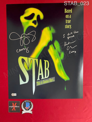 STAB_023 - 16x20 Photo Autographed By Heather Graham & Jenny McCarthy