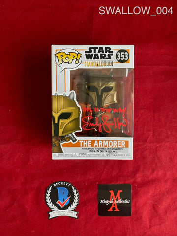 SWALLOW_004 - Star Wars Madalorian 353 The Armorer Funko Pop! Autographed By Emily Swallow