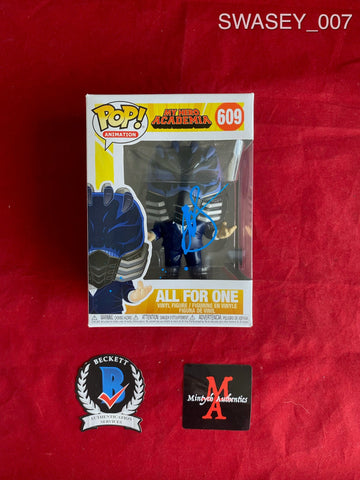 SWASEY_007 - My Hero Academia 609 All For One  Funko Pop! Autographed By John Swasey