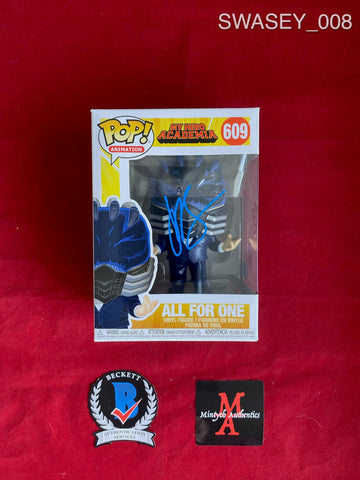 SWASEY_008 - My Hero Academia 609 All For One  Funko Pop! Autographed By John Swasey