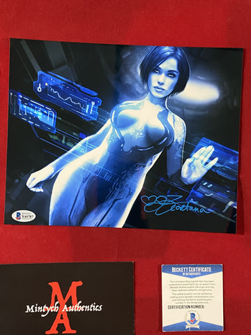TAYLOR_023 - 8x10 Metallic Photo Autographed By Jen Taylor