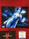 TAYLOR_026 - 8x10 Metallic Photo Autographed By Jen Taylor