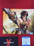 TAYLOR_050 - 8x10 Metallic Photo Autographed By Jen Taylor