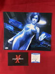 TAYLOR_094 - 11x14 Metallic Photo Autographed By Jen Taylor