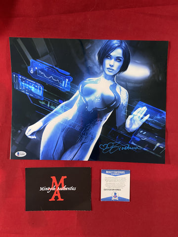 TAYLOR_094 - 11x14 Metallic Photo Autographed By Jen Taylor