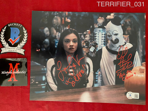 TERRIFIER_031 - 8x10 Photo Autographed By David Howard Thornton & Lauren LaVera