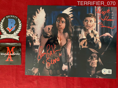 TERRIFIER_070 - 8x10 Photo Autographed By Lauren LaVera & Elliott Fullam